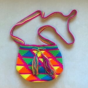 Woven Textile Handbag